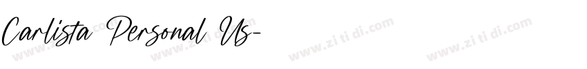 Carlista Personal Us字体转换